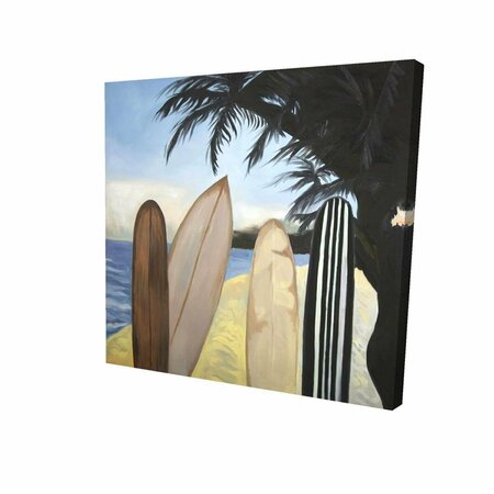 FONDO 32 x 32 in. Surfboards-Print on Canvas FO2790240